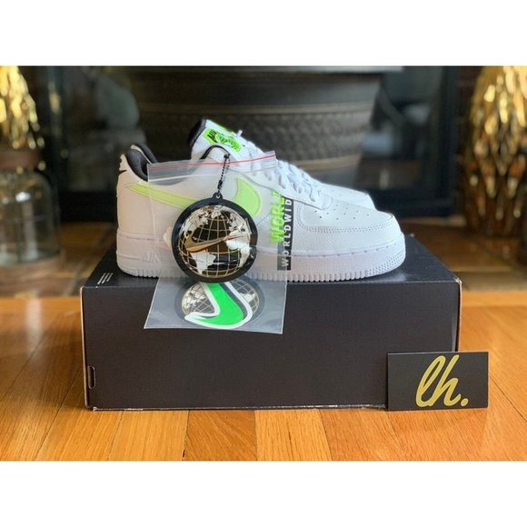 Size 6 Nike Air Force 1 Low Worldwide "White Volt" - Picture 3 of 5